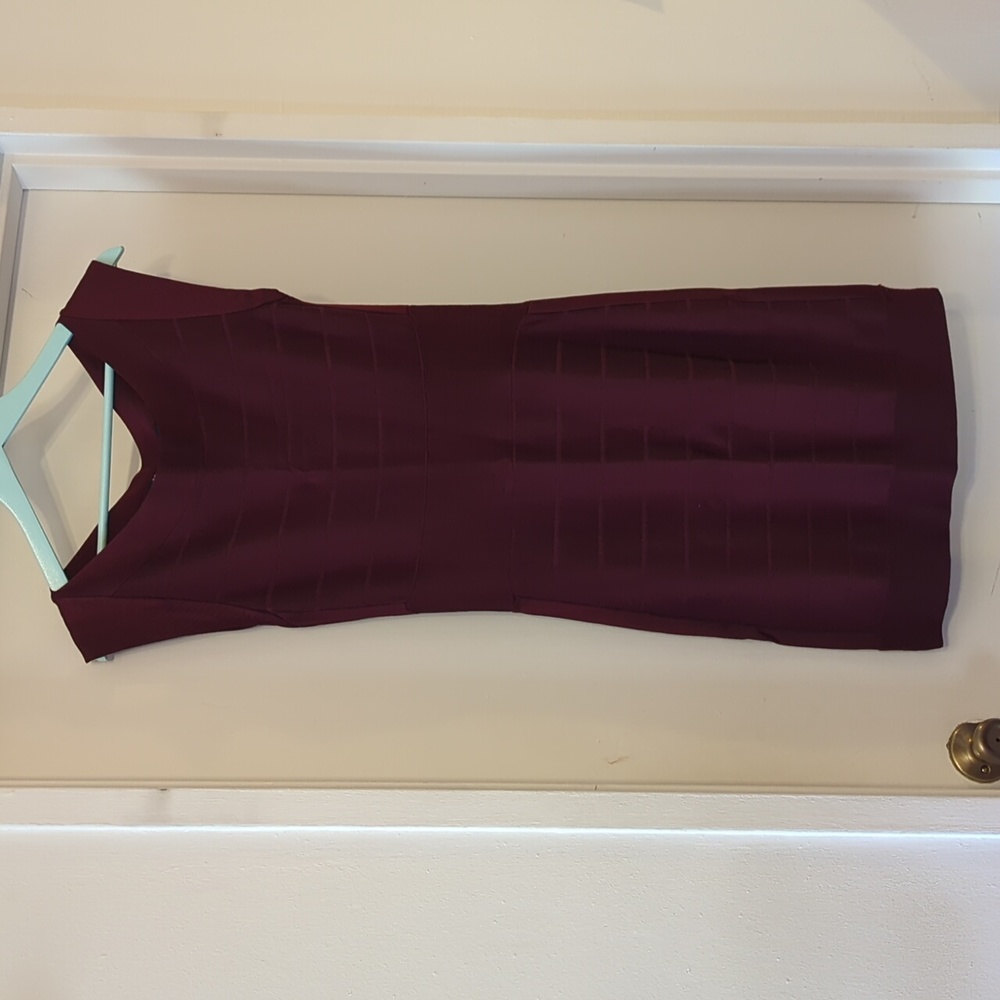 French Connection Burgundy Mini Dress